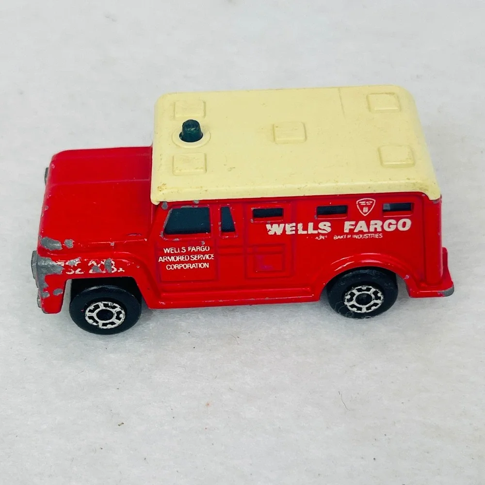 Matchbox Superfast No 59 Wells Fargo Armored Truck Red 1978 Lesney Made England